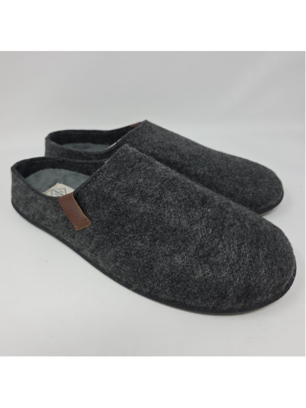 St. John's Bay Clog Gray Felted Slipper Men Size Large